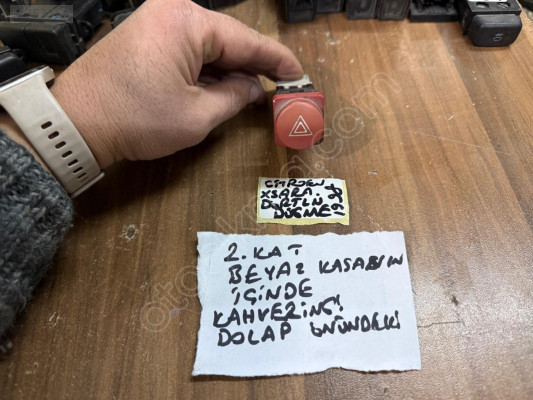 CİTROEN XSARA DÖRTLÜ FLAŞÖR DÜĞMESİ 97-01 MODEL ORJİNAL ÇIKMA