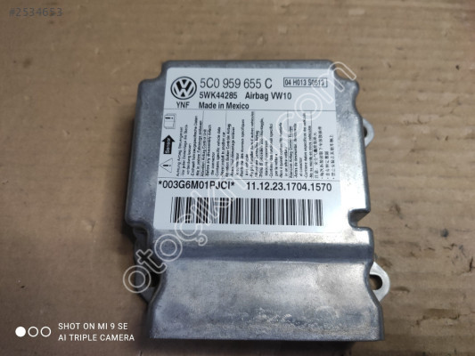 Skoda ve VW Airbag beyni 5C0959655C 5C0 959 655C