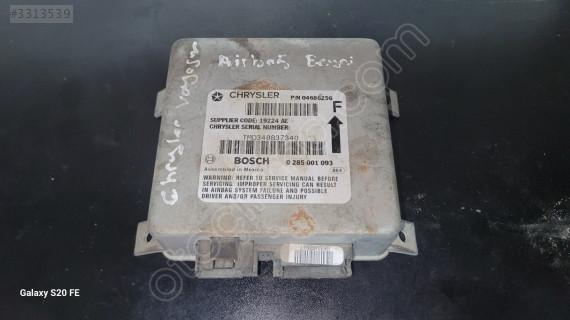 Chrysler voyager airbag beyni