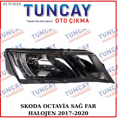 SKODA OCTAVİA SAĞ FAR 2017-2020 YEDEK PARÇA