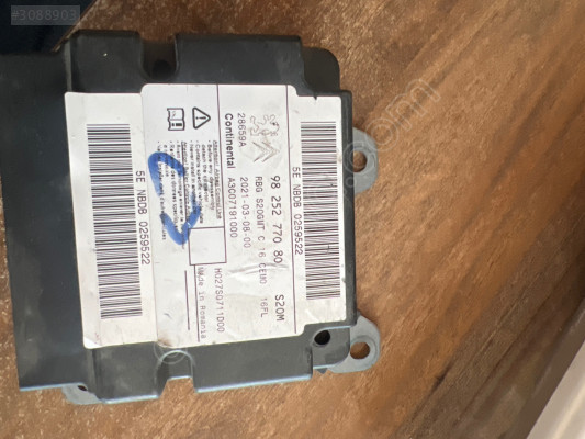 Citroen c3 airbag beyni 9825277080