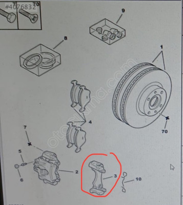 Peugeot 106 fren kaliper kapağı 440438