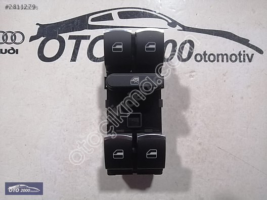 5K4959855 GOLF5-GOLF6-LEON-TİGUAN-TOURAN DÖRTLÜ CAM DÜĞMESİ SOL