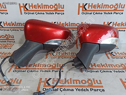 Renault Clio 4 Sol Elektrikli Kırmızı Orjinal Dikiz Aynas
