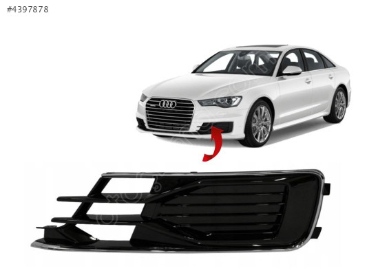 4G0807647 AUDİ A6 2015-2019 SİS KAPAGI SİSSİZ PARLAK SİYAH SOL