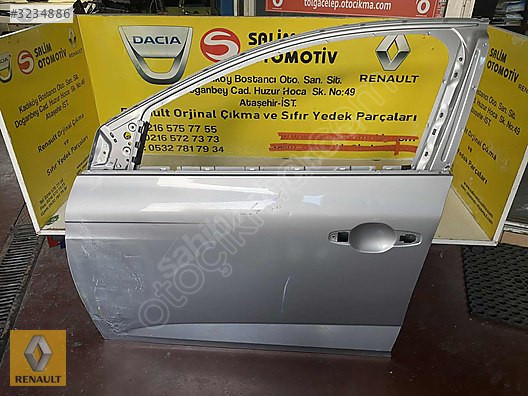 RENAULT MEGAN 4 ÇIKMA ORİNAL SOL ÖN KAPI VE DİĞER PARÇALARI