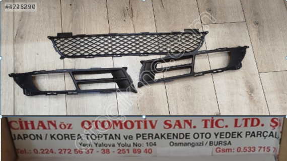 2006-2010 Kia Rio Sedan Tampon Izgara Çıtası Seti