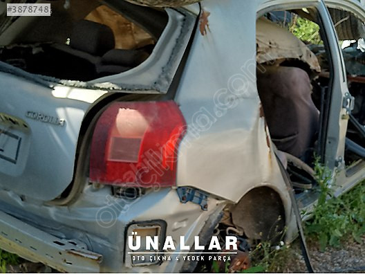 TOYOTA COROLLA SOL ARKA STOP ve TÜM AKSAM | ÜNALLAR OTO ÇIKMA |