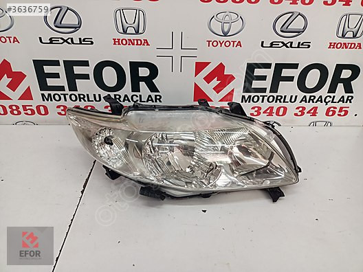 TOYOTA COROLLA SAĞ FAR ORJİNAL ÇIKMA YEDEK PARÇA 07-09