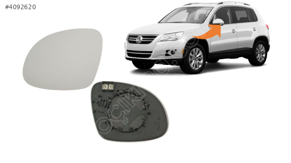 5N0857521 VW TİGUAN 2008-2015 SOL AYNA CAMI