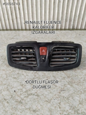 RENAULT FLUENCE MEGANE 3 ORTA KALORİFER IZGARASI VE DÖRTLÜ DÜĞME