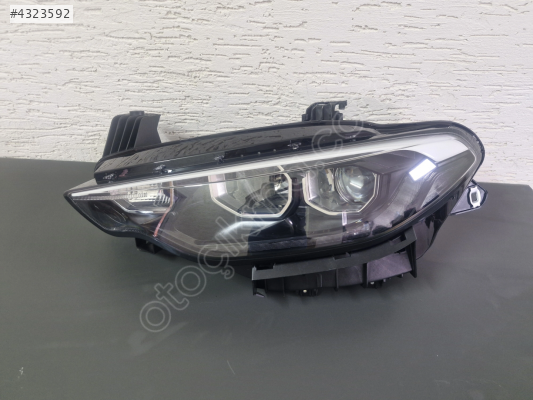 FİAT EGEA SOL ÖN FAR LEDLİ MERCEKLİ BEYAZ ÇITALI MOTORLU SIFIR 20