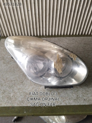FİAT DOBLO 3 ÇIKMA ORJİNAL SAĞ ÖN FAR