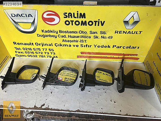 RENAULT KANGO 3 SIFIR SAĞ AYNA VE DİĞER PARÇALARI