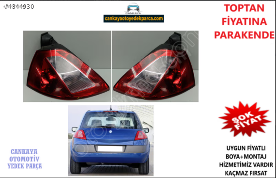 RENAULT MEGANE 2 HB ARKA STOP SAĞ/SOL SIFIR ADET FİYAT 820007323