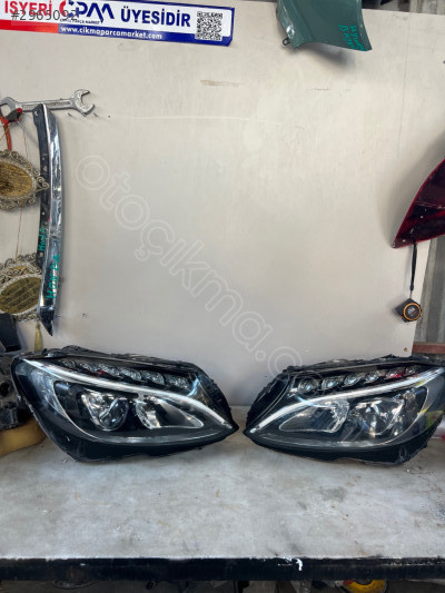 2015 2018 Mercedes C200 Çıkma sağ sol far