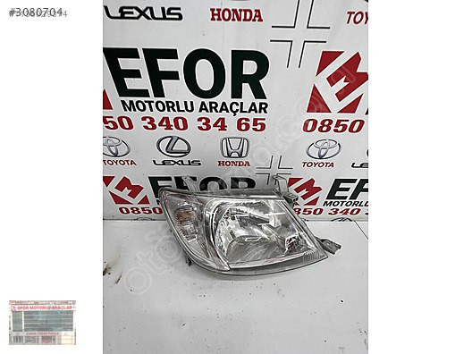 TOYOTA HİLUX SAĞ FAR ÇIKMA ORJİNAL YEDEK PARÇA 05-11 MODEL