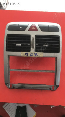 PEUGEOT307 ORTA PANEL ÇERÇEVESİ DÜĞME GRUBU VE DİFRÜZÖR ORJ ÇIKMA