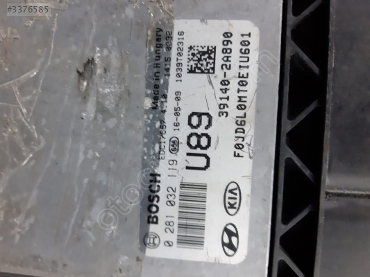 0281032119 39140-2A890 KIA SPORTAGE MOTOR BEYNİ