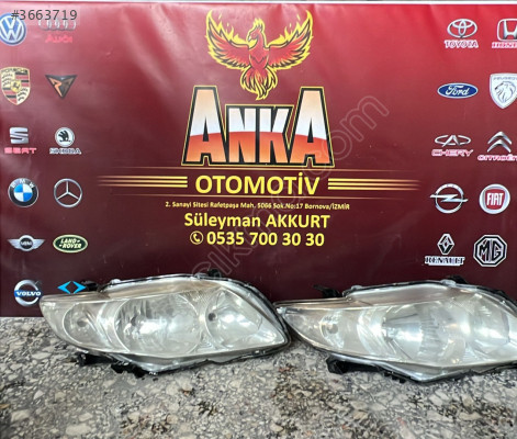 Corolla Sağ Ön Far - Toyota Çıkma Parça