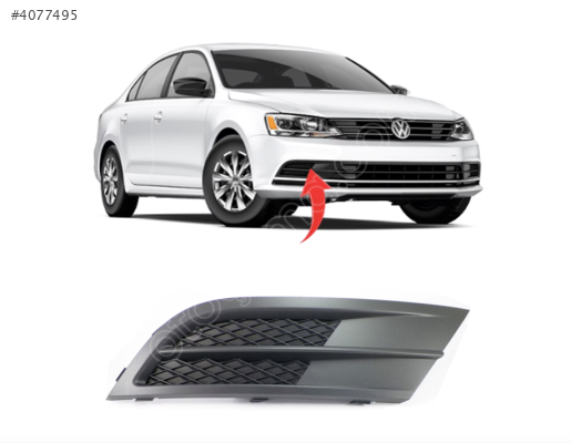 5C6853666H VW JETTA 15-18 SAĞ SİS KAPAĞI SİSSİZ