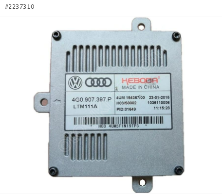AUDİ A3 FAR LED BEYNİ SIFIR 2013-2016 OEM:4G0907397P