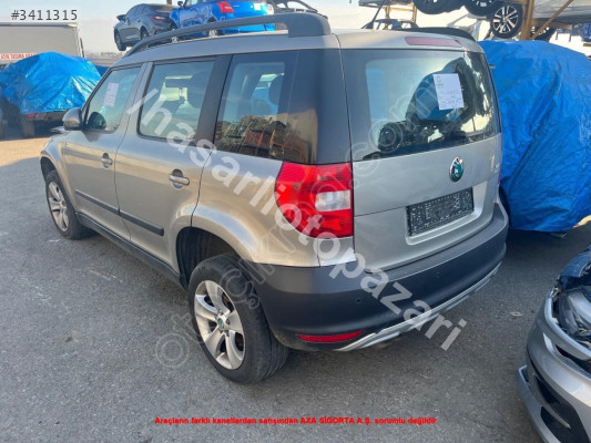 HURDA BELGELİ SKODA YETİ 1.6 TDİ PARÇA OLARAK