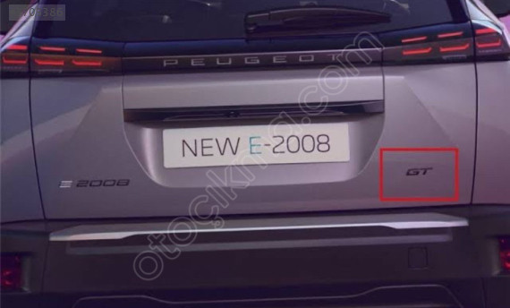 Peugeot 2008 Bagaj GT yazısı 98500132tc