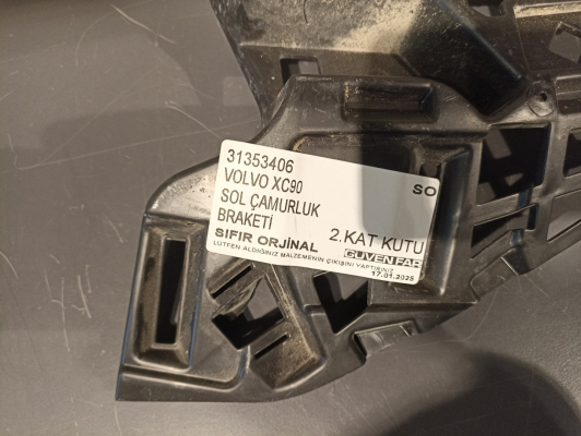 VOLVO XC90 SAĞ ÇAMURLUK BRAKETİ 2018 2021 31353406 SO