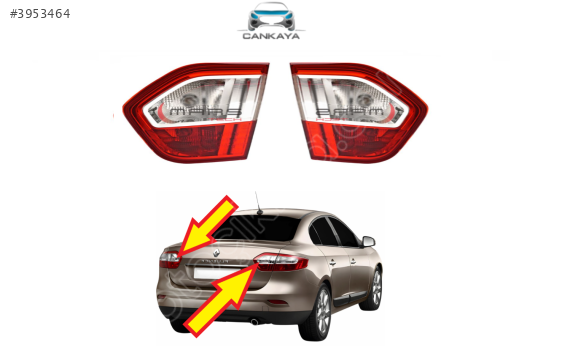 RENAULT FLUENCE ARKA SAG/SOL İÇ STOP LAMBASI SIFIR ADET FİYAT