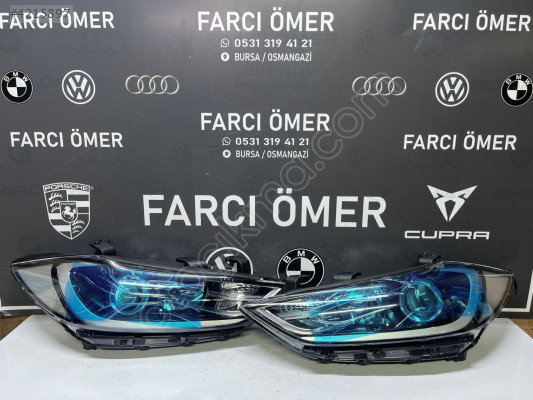 HYUNDAİ ELANTRA 2016-18 SAĞ-SOL TAKIM ÖN FAR SIFIR LEDSİZ MERCEKL