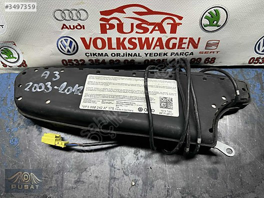 AUDİ A3 ÇIKMA ORJİNAL SAĞ KOLTUK AİRBAĞ 2003 2012