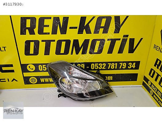 RENAULT CLİO 3 SAĞ SİYAH FAR 2008-2012 SIFIR RENKAY OTO KOCAELİ