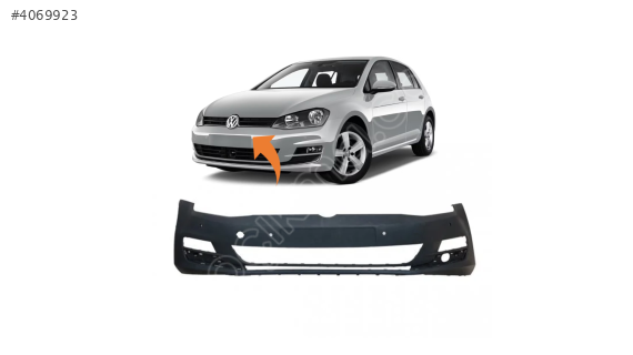 5G0807217BS VW GOLF7 13-16 ÖN TAMPON FAR YIKAMASIZ SENSÖRLÜ