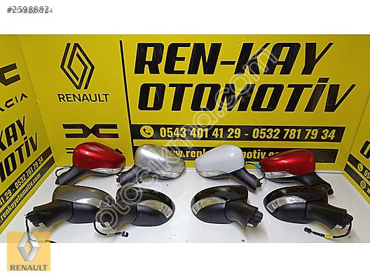 RENAULT CLİO 5 CLİO 4 SAĞ SOL AYNA KOMPLE ÇIKMA ORJ RENKAY O