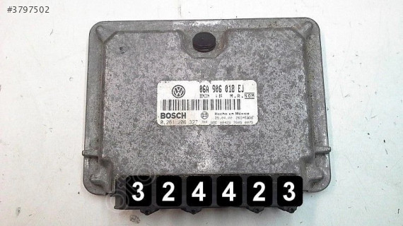 Volkswagen Golf 2.0 Motor Beyni / 0261206327 / 06A906018EJ
