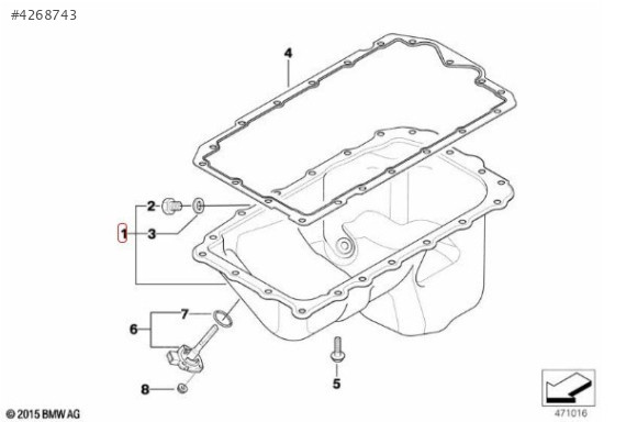 BMW E87 E90 N43 N45 N46 ÇIKMA KARTER 7568566