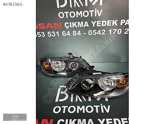 Nissan Almera 2002-2007 Sağ Sol Ön Far