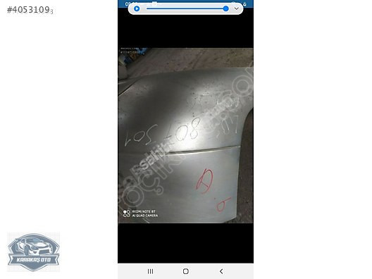 4B5 807301 AUDI ARKA TAMPON