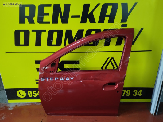 DACİA SANDERO STEPWAY SOL ÖN KAPI KIRMIZI ORJ RENKAY OTO KOCAELİ