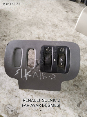 RENAULT SCENİC 2 ORJİNAL FAR AYAR DÜĞMESİ