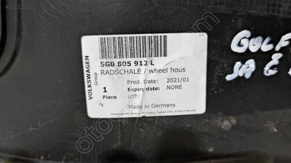 VW GOLF 7 SAĞ ÖNÜN ÖNÜ 5G0805912L