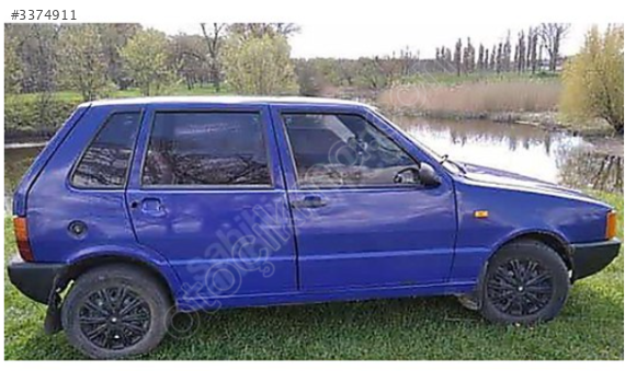 FIAT UNO KESME TAVAN ARKA ÇAMURLUK PANEL PODYE MOTOR ŞASİ