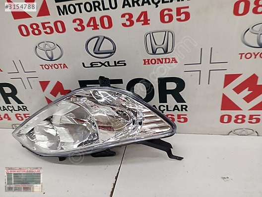 HONDA CIVIC SIFIR SAĞ ÖN FAR ELEKTRİKLİ MOTORSUZ 04-06