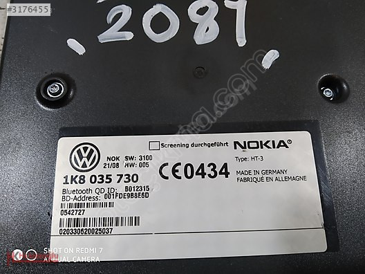 VW PASSAT NOKİA TELEFON MODÜLÜ 1K8 035 730 1K8035730 VW PASSAT B