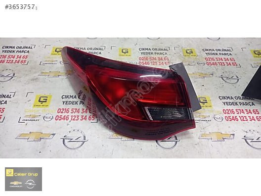 OPEL ASTRA J SEDAN SOL ARKA STOP ÇIKMA SÖKME YEDEK PARÇA