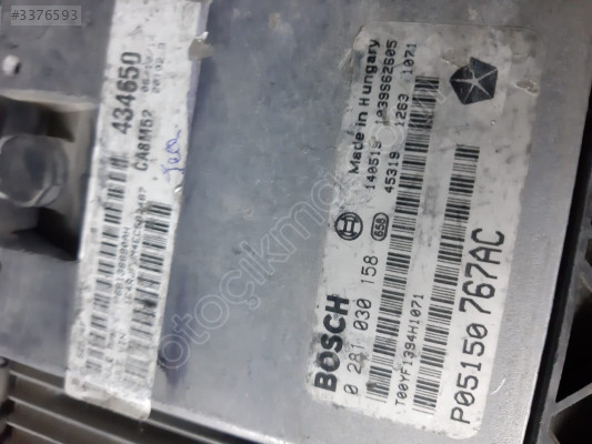 JEEP GRAND CHEROKEE 3.0 MOTOR BEYNİ 0281030158 / P05150767AC