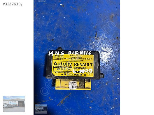 OTO CEMDEN ÇIKMA RENAULT KANGOO EMNİYET KEMER BEYNİ 7700313