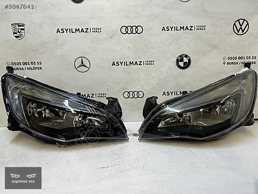 OPEL ASTRA J HALOJEN SAĞ VE SOL TAKIM FAR ORJİNAL (LEDLİ)