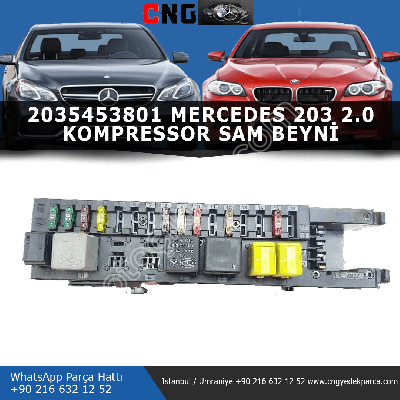 2035453801 mercedes 203 2.0 kompressor sam beyni